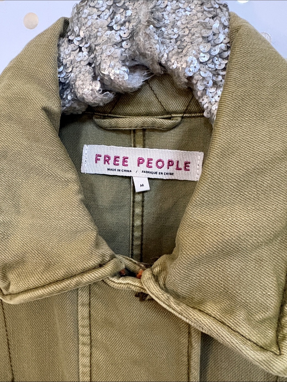 Free People Seize The Day Military Jacket ~ - Picture 8 of 14